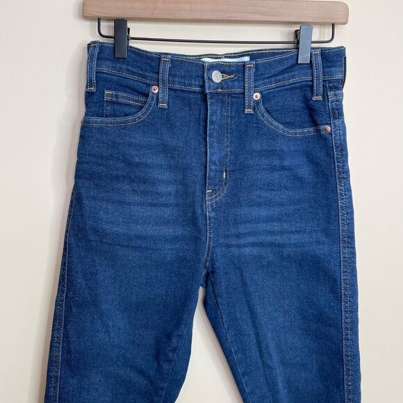 Levi's High Rise Skinny Jeans Size 2 or 26 Distressed Frayed Hem - Picture 2 of 9